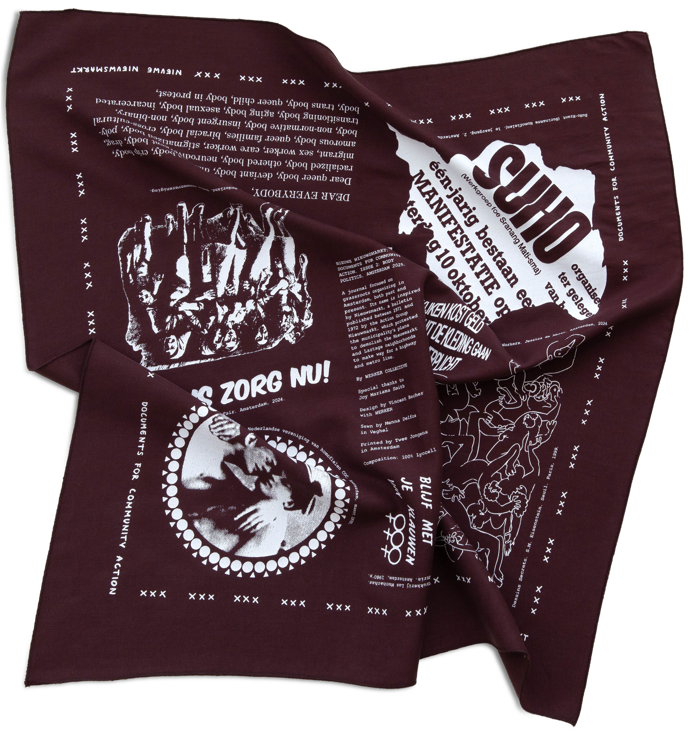 NIEUWE NIEUWSMARKT 2: BODY POLITICS, Bandana (Dark brown)
