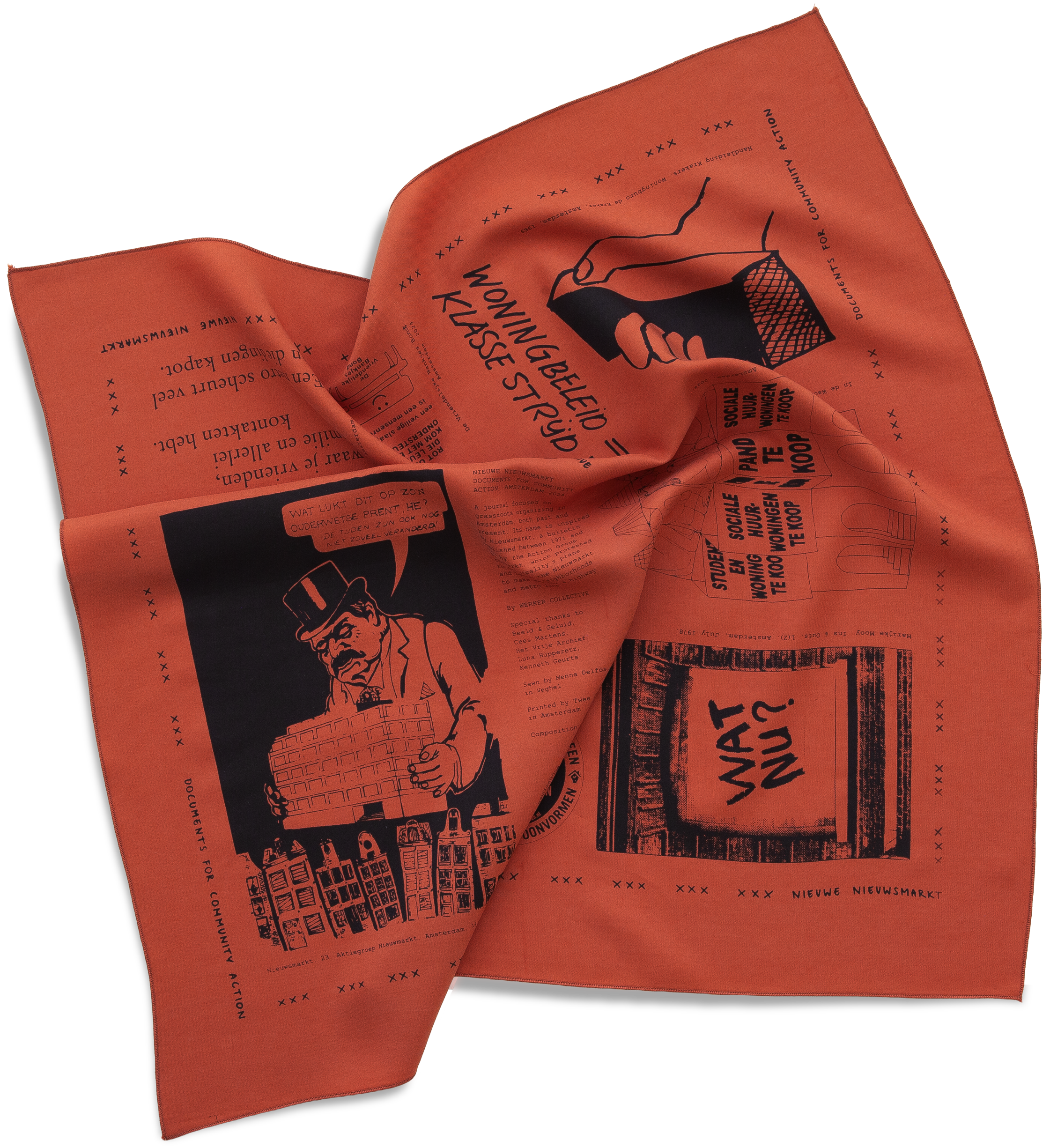NIEUWE NIEUWSMARKT 1: HOUSING STRUGGLE, Bandana (Red)